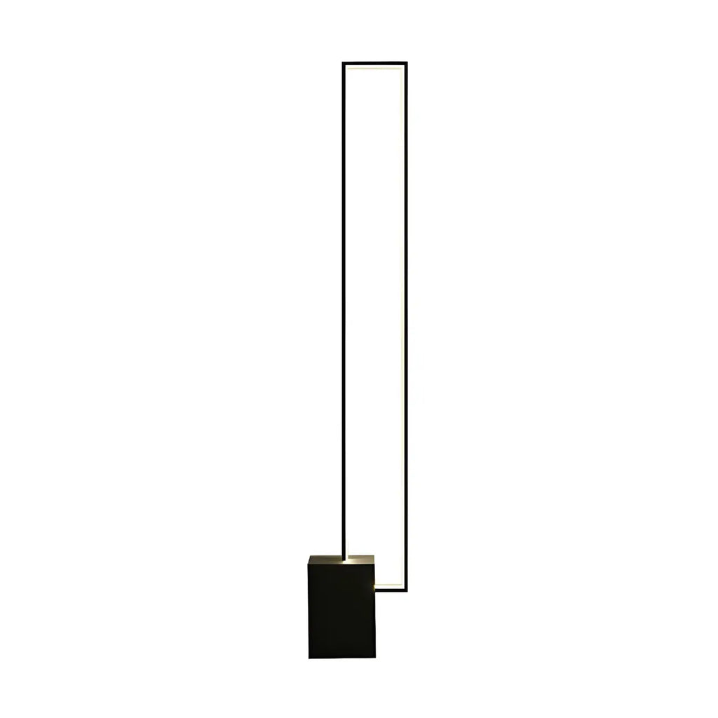 Lampadaire rectangulaire élégant à LED dimmable pour salon