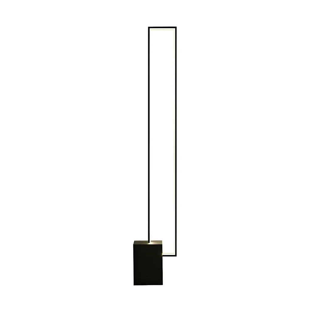 Lampadaire rectangulaire élégant à LED dimmable pour salon