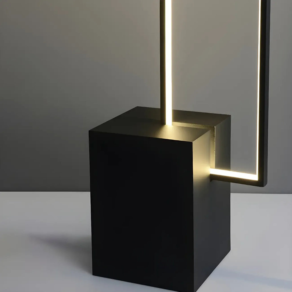 Lampadaire rectangulaire élégant à LED dimmable pour salon
