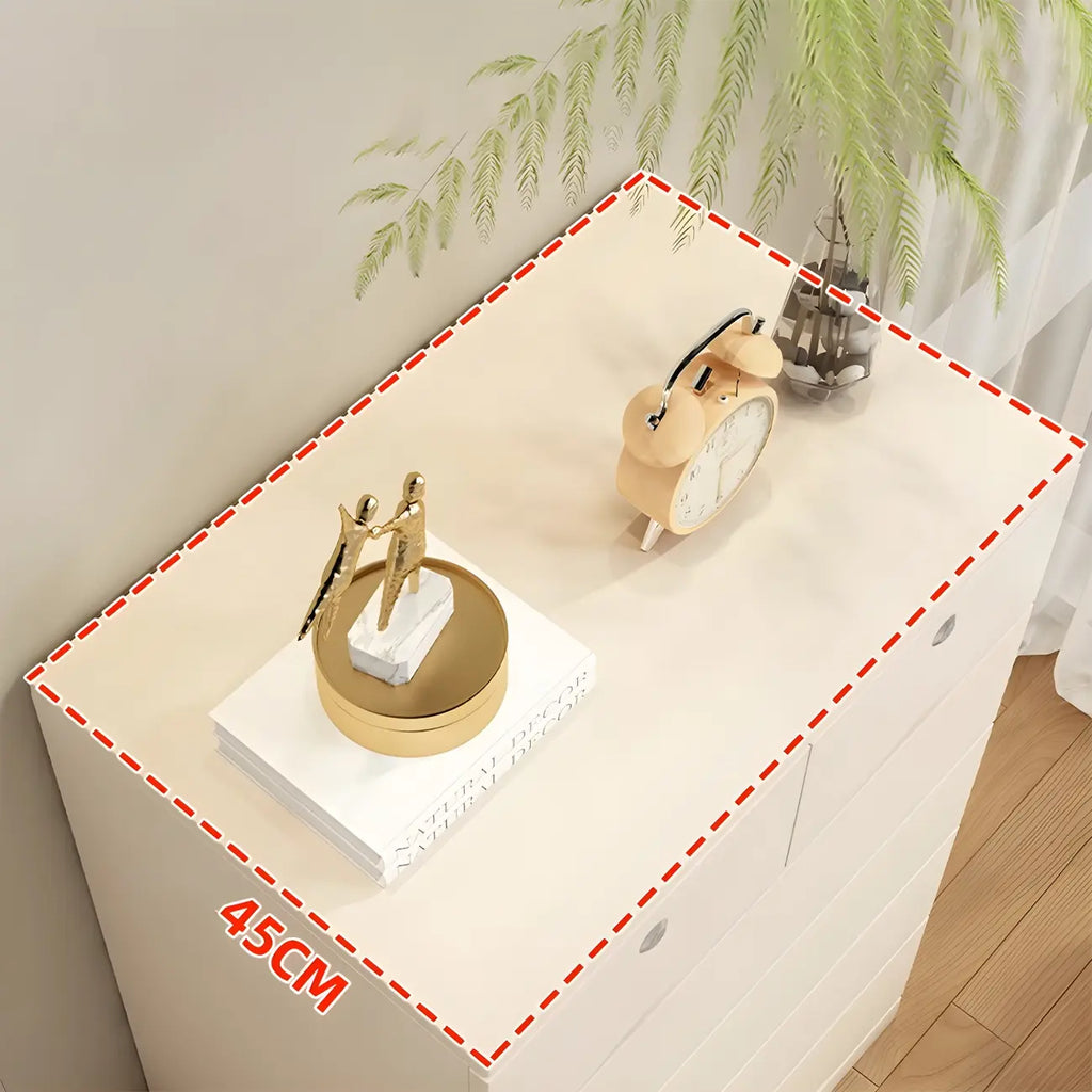 Commodes élégantes en bois blanc avec tiroirs à fermeture douce