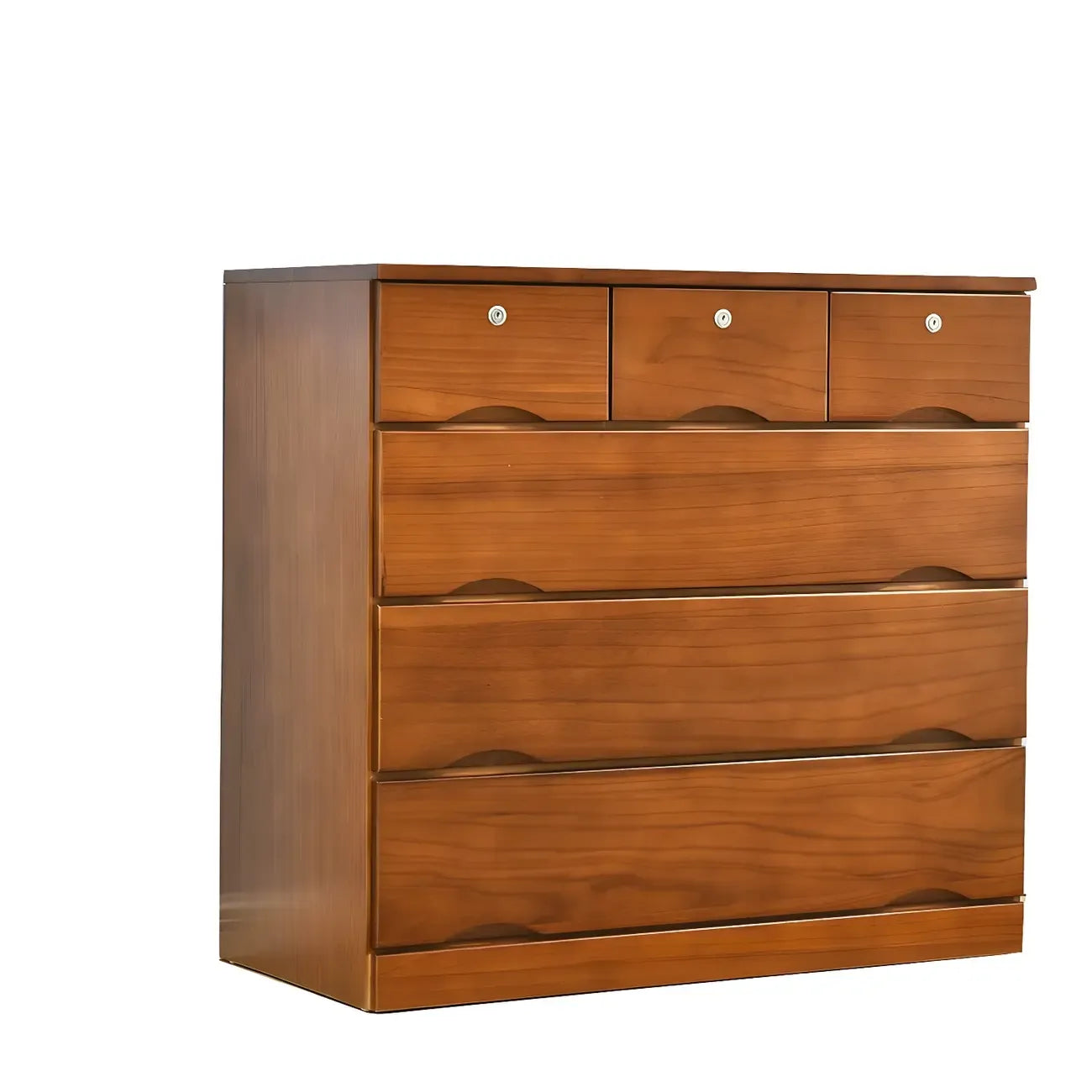 Commodes élégantes en bois blanc avec tiroirs à fermeture douce