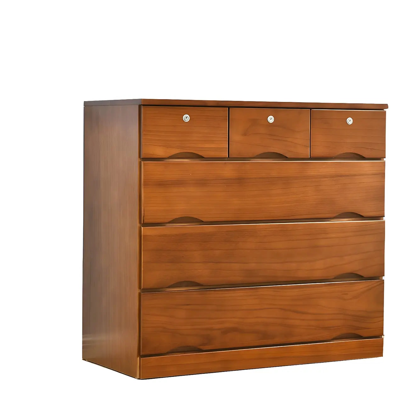 Commodes élégantes en bois blanc avec tiroirs à fermeture douce