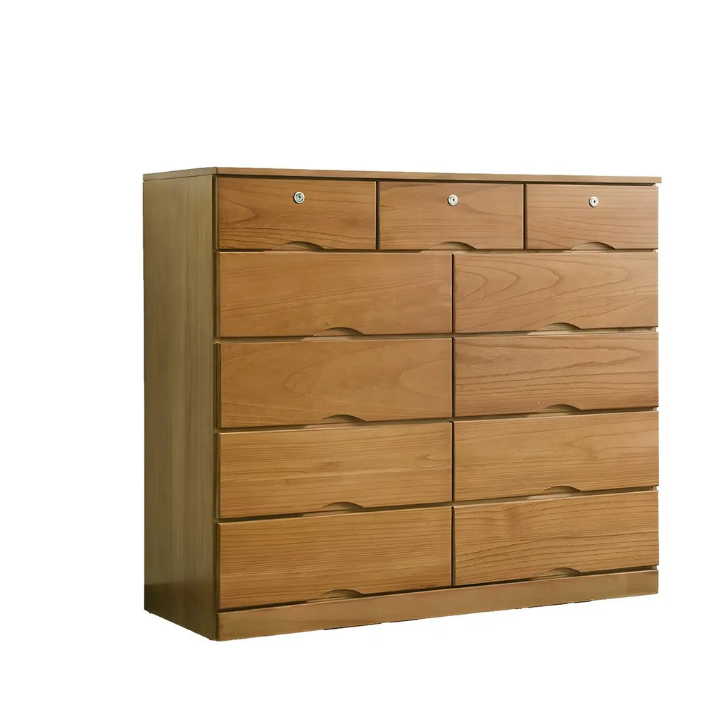 Commodes élégantes en bois blanc avec tiroirs à fermeture douce