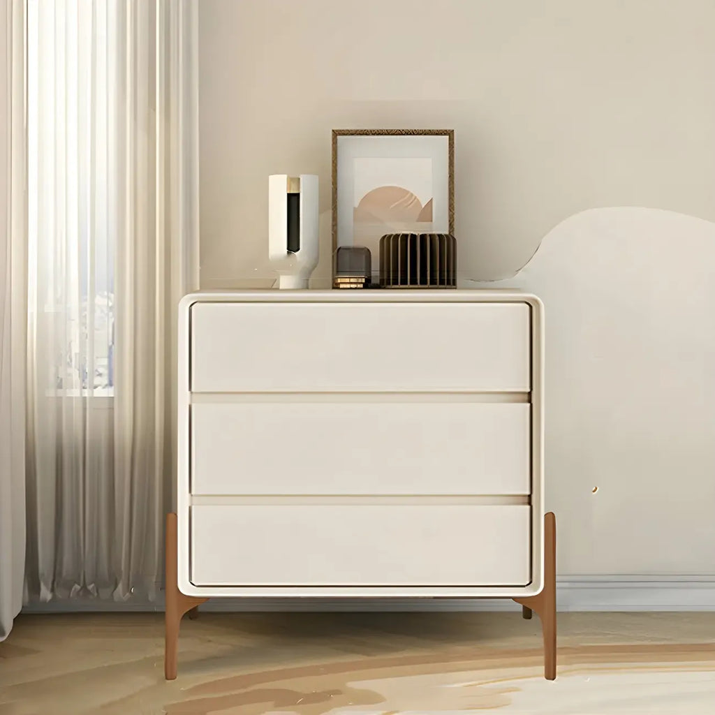 Coffre de rangement vertical moderne en bois massif avec fermeture amortie