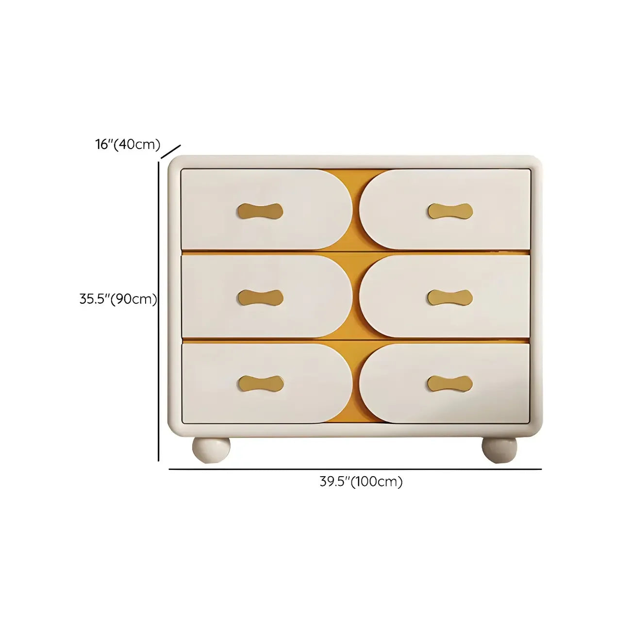 Commodes classiques en bois blanc cassé avec rangement et tiroirs