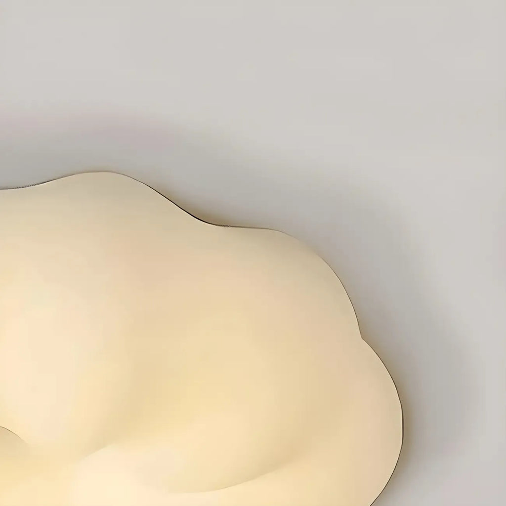 Lustre minimaliste en forme de nuage blanc nordique, forme de tambour, lustre tambour.