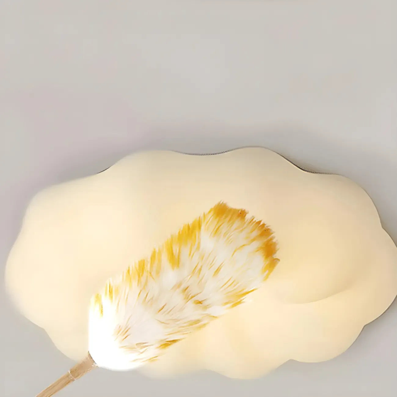 Lustre minimaliste en forme de nuage blanc nordique, forme de tambour, lustre tambour.