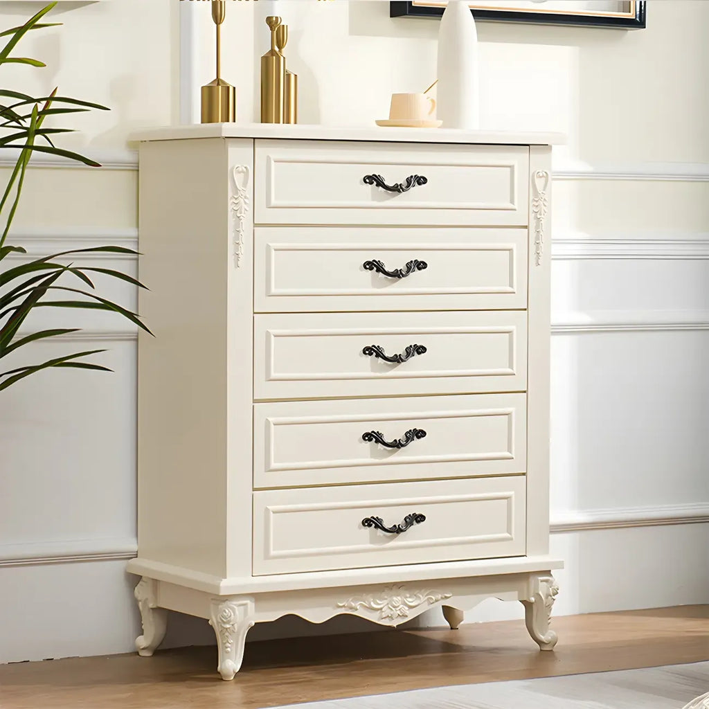 Commode double vintage en bois beige avec étagères