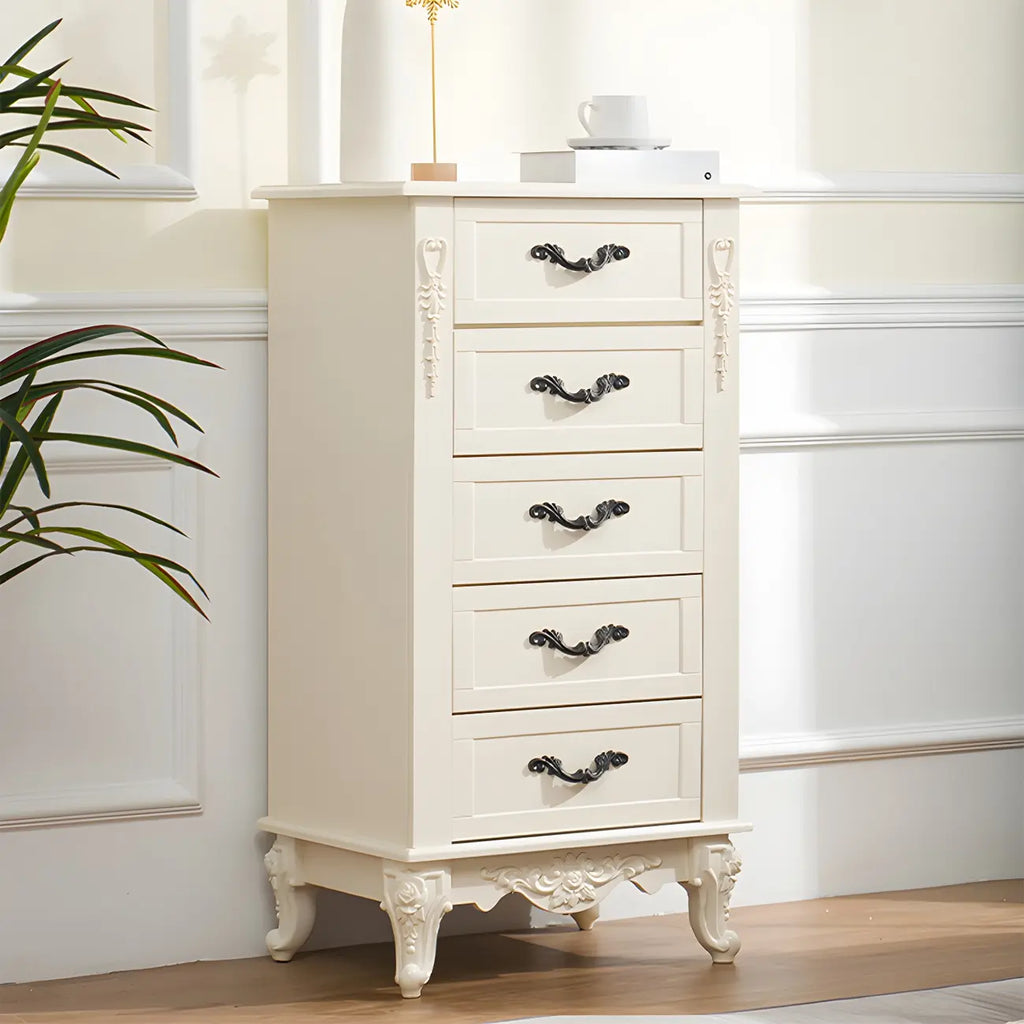 Commode double vintage en bois beige avec étagères