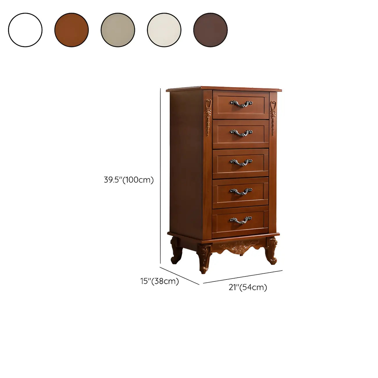 Commode double vintage en bois beige avec étagères