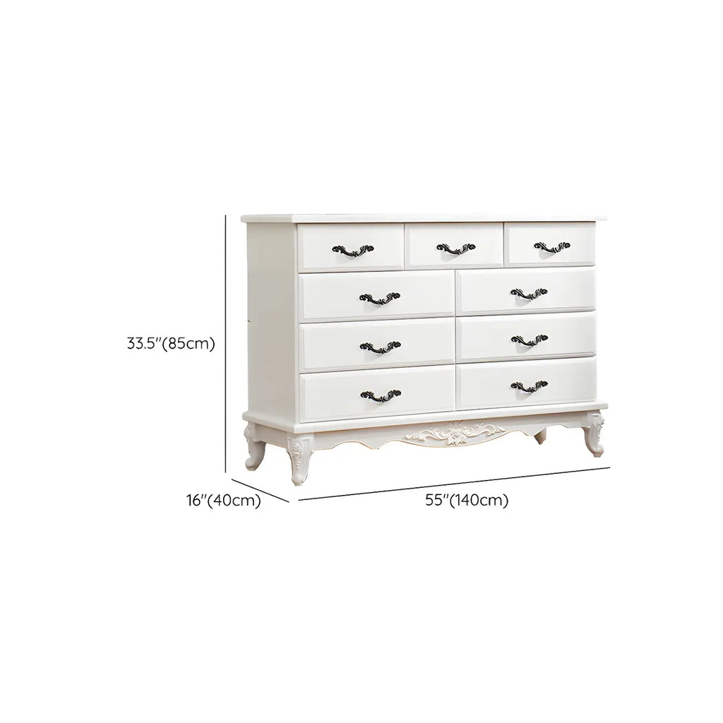 Commode double vintage en bois beige avec étagères