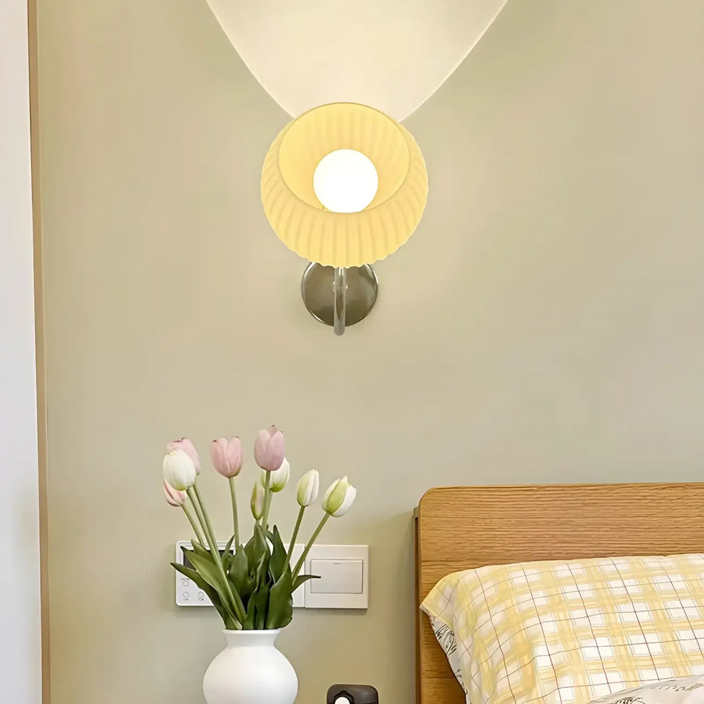 Applique murale LED en verre à 2 globes lumineux pour la décoration de chambre